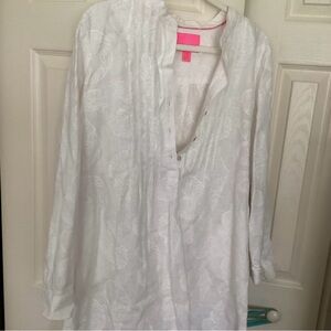 Lilly Pulitzer White Long Sleeve Dress